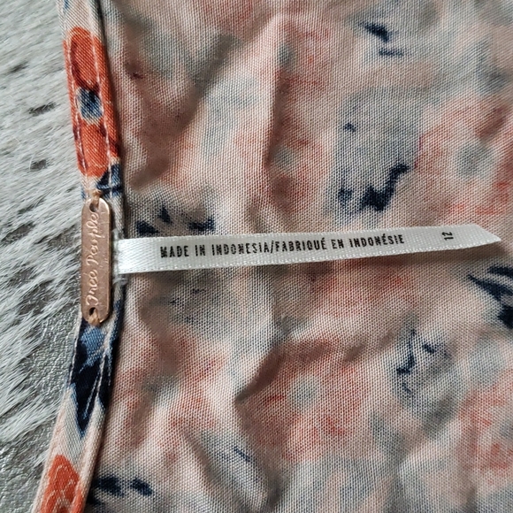 Free People Surf Date Floral Tie Romper Sz12 - Picture 5 of 9